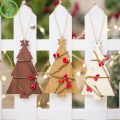 Multi Styles Printed Christmas Wooden Pendant Ornaments Christmas Tree Ornaments DIY Kids Toys Wood Craft Hanging Gifts